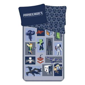 Detské obliečky na jednolôžko z mikrovlákna 140x200 cm Minecraft Emblematic - Jerry Fabrics vyobraziť