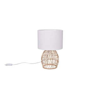 Stolová lampa v bielo-prírodnej farbe (výška 38 cm) Rike – Trio vyobraziť