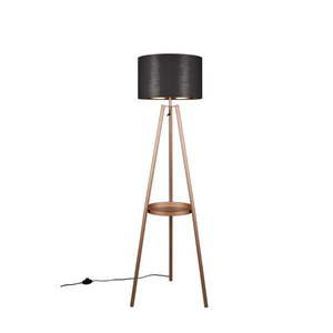 Hnedá stojacia lampa s poličkou (výška 152 cm) Colette – Trio vyobraziť