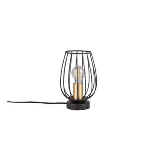 Stolová lampa v čierno-zlatej farbe (výška 24, 5 cm) Grid – Trio vyobraziť