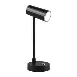 Lesklá čierna LED stolová lampa so stmievačom (výška 28 cm) Lenny – Trio vyobraziť