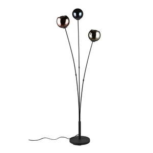 Lesklá čierna stojacia lampa (výška 150 cm) Sheldon – Trio vyobraziť