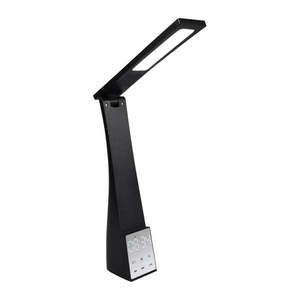Matne čierna LED stolová lampa s časovačom (výška 45 cm) Linus – Trio vyobraziť