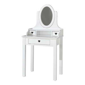 Biely toaletný stolík Vipack Amori, výška 136 cm vyobraziť
