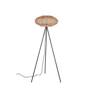 Stojacia lampa v čierno-prírodnej farbe (výška 150 cm) Hedda – Trio vyobraziť