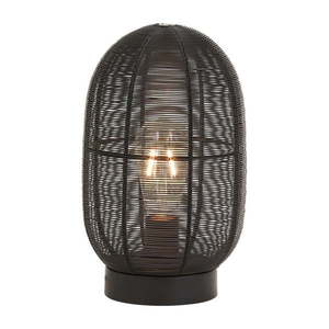Čierna stolová lampa (výška 30 cm) Ophra - Light & Living vyobraziť
