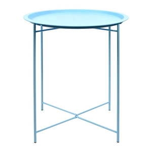 Oceľový rozkladací záhradný stolík v tyrkysovej farbe Esschert Design, 46 x 46 x 52 cm vyobraziť
