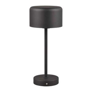 Matne čierna LED stmievateľná stolová lampa (výška 30 cm) Jeff – Trio vyobraziť