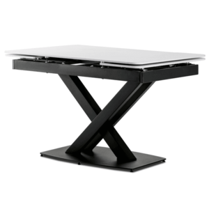 Sconto Jedálenský stôl RAKAN biely mramor/čierna vyobraziť