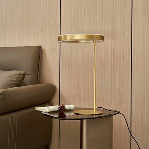 Lucande Lucande Yekta stolová LED lampa, stepdim, mosadz vyobraziť