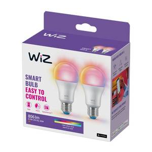 WiZ WiZ A60 LED žiarovka matná WiFi E27 8, 5W RGBW 2ks vyobraziť