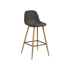 Sivá/v prírodnej farbe barová stolička 101 cm Wilma – Actona vyobraziť