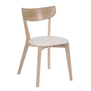 Jedálenská stolička z dubového dreva s bielym sedákom Arch - Bonami Essentials vyobraziť