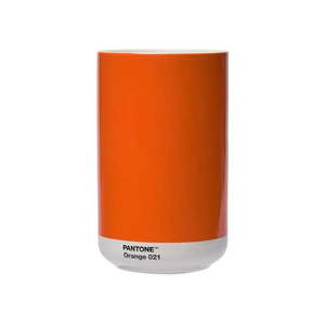 Oranžová keramická váza Orange 021 – Pantone vyobraziť