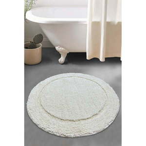 Krémovobiela kúpeľňová predložka Wolle – Foutastic vyobraziť