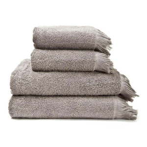 Sivé/hnedé bavlnené uteráky a osušky v súprave 4 ks – Bonami Selection vyobraziť