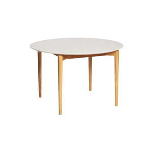 Biely jedálenský stôl Woodman Barbara, ø 115 cm vyobraziť