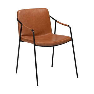 Hnedá jedálenská stolička z imitácie kože DAN-FORM Denmark Boto vyobraziť