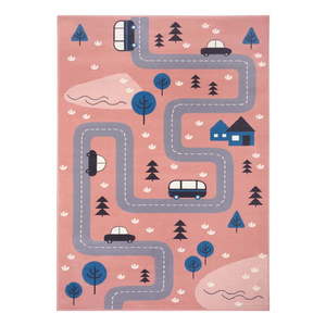 Ružový detský koberec 80x150 cm Adventures – Hanse Home vyobraziť