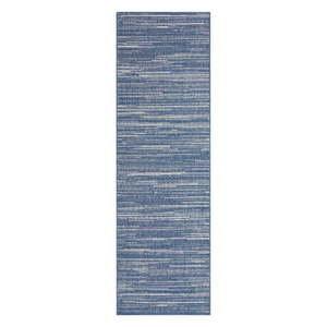 Modrý vonkajší koberec behúň 350x80 cm Gemini - Elle Decoration vyobraziť