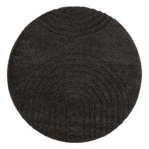 Čierny koberec Mint Rugs Norwalk Fergus, ø 160 cm vyobraziť