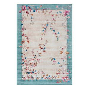 Krémovobiely/tyrkysovomodrý koberec 80x150 cm Amira – Hanse Home vyobraziť
