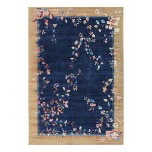 Tmavomodrý/béžový koberec 200x290 cm Amira – Hanse Home vyobraziť