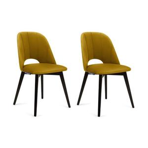 Konsimo Sp. z o.o. Sp. k. Jedálenská stolička BOVIO 86x48 cm žltá/buk vyobraziť