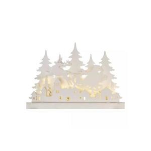 12 LED drevená dedinka, 31 cm, 2x AA, vnútorná, teplá biela (DCWW30) vyobraziť