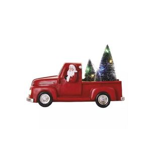 DCLW09 LED dekorace – Santa v autě s vánočními stromky 10 cm 3x AA vnitřní multicolor vyobraziť