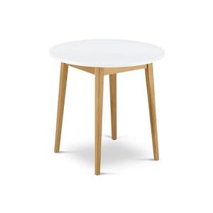 Konsimo Sp. z o.o. Sp. k. Jedálenský stôl FRISK 75x80 cm biela/dub vyobraziť