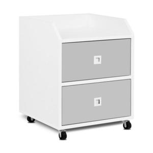 Konsimo Sp. z o.o. Sp. k. Detský úložný kontajner MIRUM 54, 2x42, 4 cm biela/šedá vyobraziť