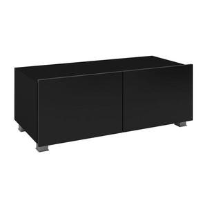 Konsimo Sp. z o.o. Sp. k. TV stolík PAVO 37x100 cm lesklá čierna/matná čierna vyobraziť