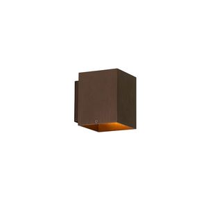 Moderné nástenné svietidlo tmavé bronzové štvorcové - Sola vyobraziť
