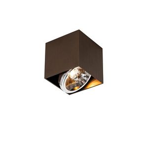 Dizajnové bodové tmavé bronzové štvorce - Box vyobraziť