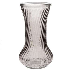 Sklenená váza Vivian, hnedá, 10 x 21 cm vyobraziť