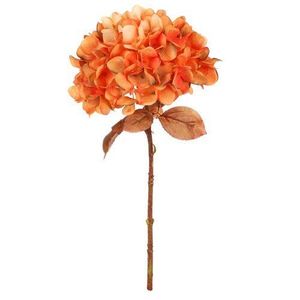 Umelá kvetina Hortenzia oranžová, 17 x 34 cm vyobraziť