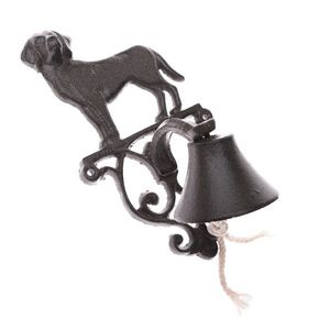 Liatinový zvonček Iron dog, 14 x 24 x 12 cm vyobraziť