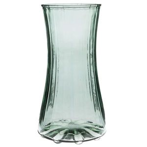 Sklenená váza Olge, zelená, 12, 5 x 23, 5 cm vyobraziť