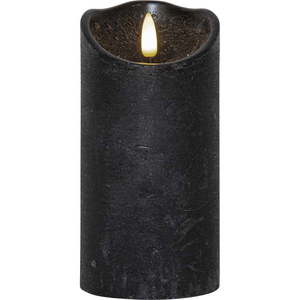 Čierna vosková LED sviečka Star Trading Flamme Rustic, výška 15 cm vyobraziť