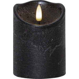 Čierna vosková LED sviečka Star Trading Flamme Rustic, výška 10 cm vyobraziť