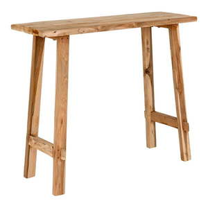 Konzolový stolík z teakového dreva v prírodnej farbe 30x90 cm Girona – House Nordic vyobraziť
