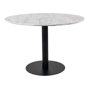 Okrúhly jedálenský stôl s doskou v dekore mramoru ø 110 cm Bolzano – House Nordic vyobraziť