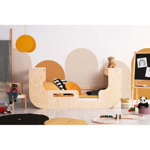 Detská posteľ s úložným priestorom v prírodnej farbe 70x160 cm RIKO – Adeko vyobraziť