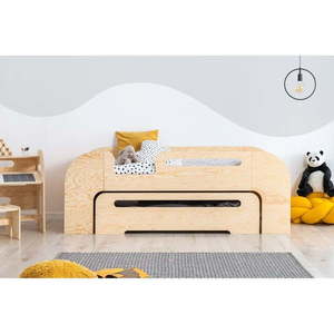 Detská posteľ s výsuvným lôžkom v prírodnej farbe 90x200 cm AIKO – Adeko vyobraziť
