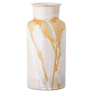 Krémová ručne vyrobená váza z kameniny Savana – Bloomingville vyobraziť