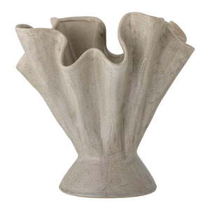 Béžová ručne vyrobená váza z kameniny Plier – Bloomingville vyobraziť