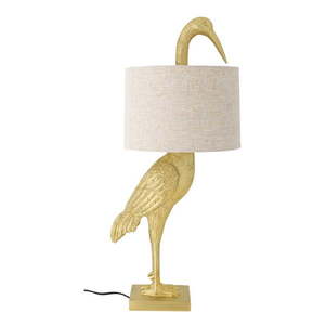 Stolová lampa v zlatej farbe s textilným tienidlom (výška 73 cm) Heron – Bloomingville vyobraziť
