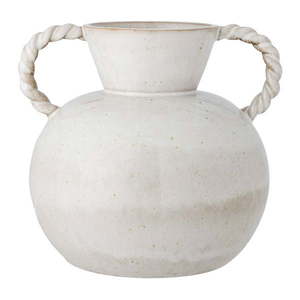 Biela ručne vyrobená váza z kameniny Semira – Bloomingville vyobraziť