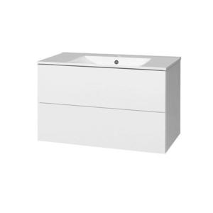 MEREO - Aira, kúpeľňová skrinka s keramickým umývadlom 101 cm, biela CN712 vyobraziť